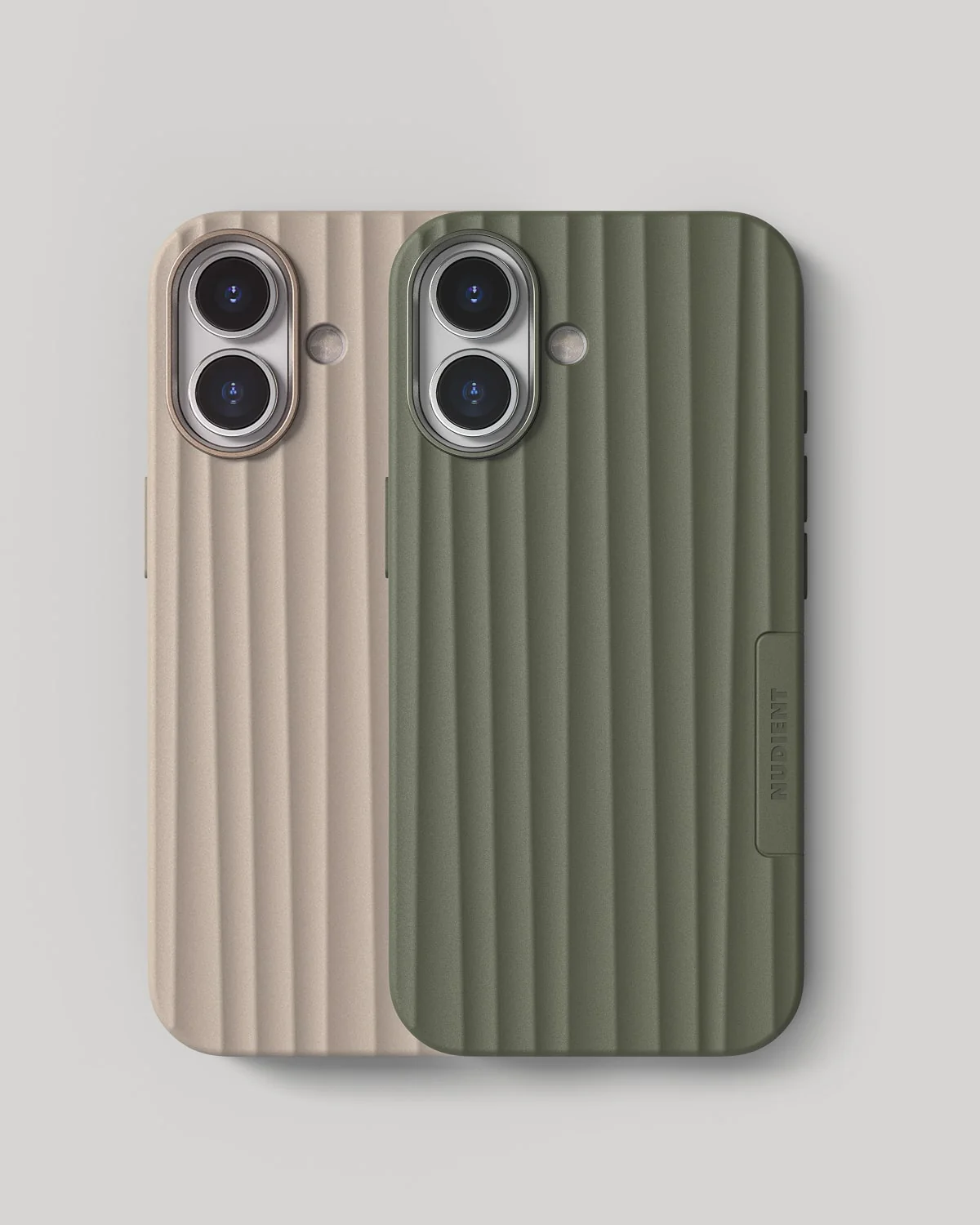 Bold Case - iPhone 17 - Linen Beige & Olive Green